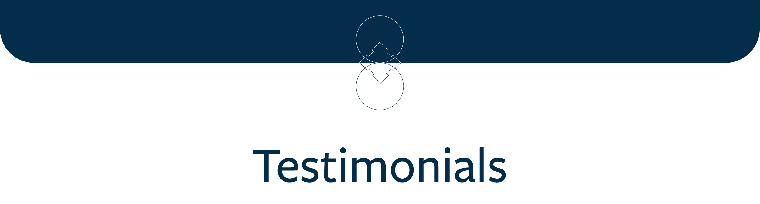 Header for testimonials section in June Newsletter