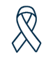 HIV aids ribbon icon with blue lines