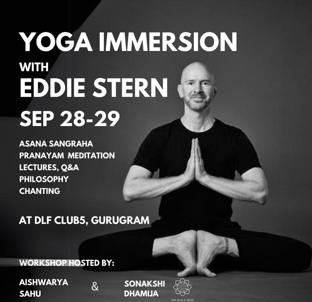 Feature image of Yoga Immersion with Eddie Stern: Asanas, meditation, philosophy, and chanting