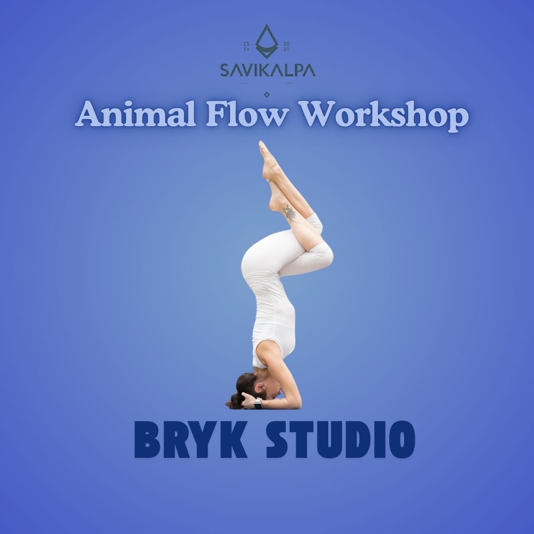 Animal Flow Workshop at Bryk Studio Strength, balance, and discipline — the essence of Savikalpa embodied in this powerful handstand. Where mind and body connect.