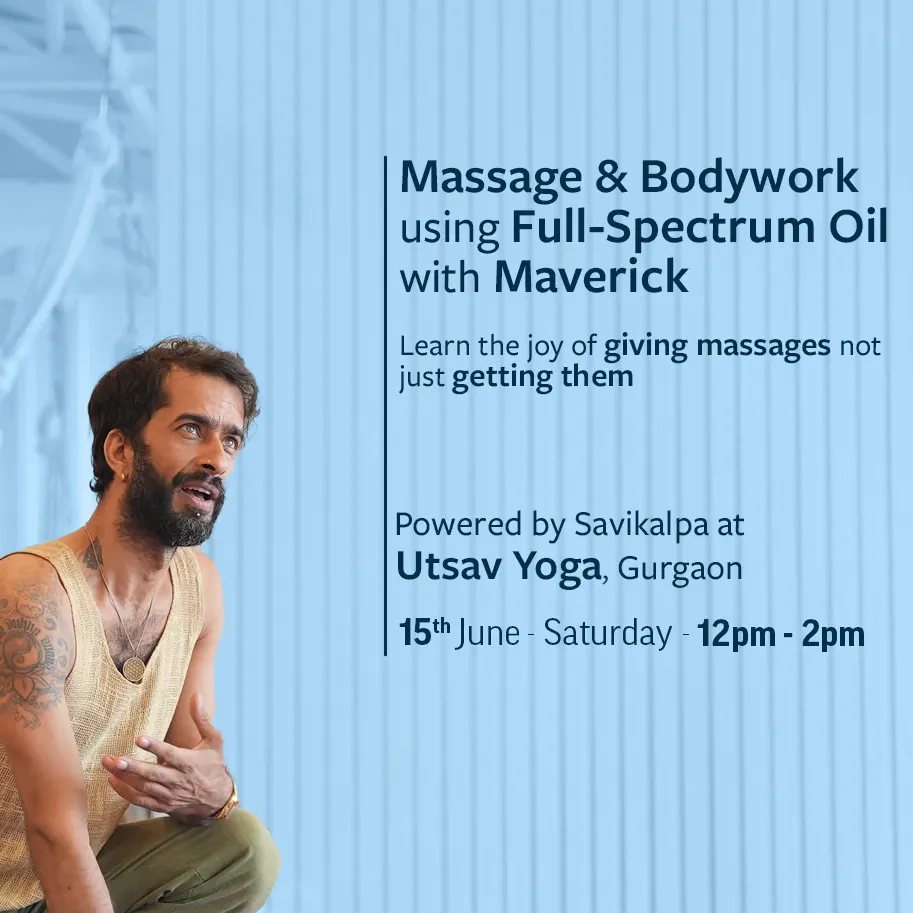 Feature image of  massage & bodywork workshop  at Utsav Yoga, Gurgaon
