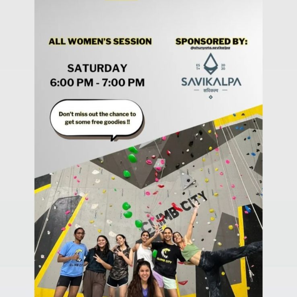 All womens climbing session by Savikalpa at climb city