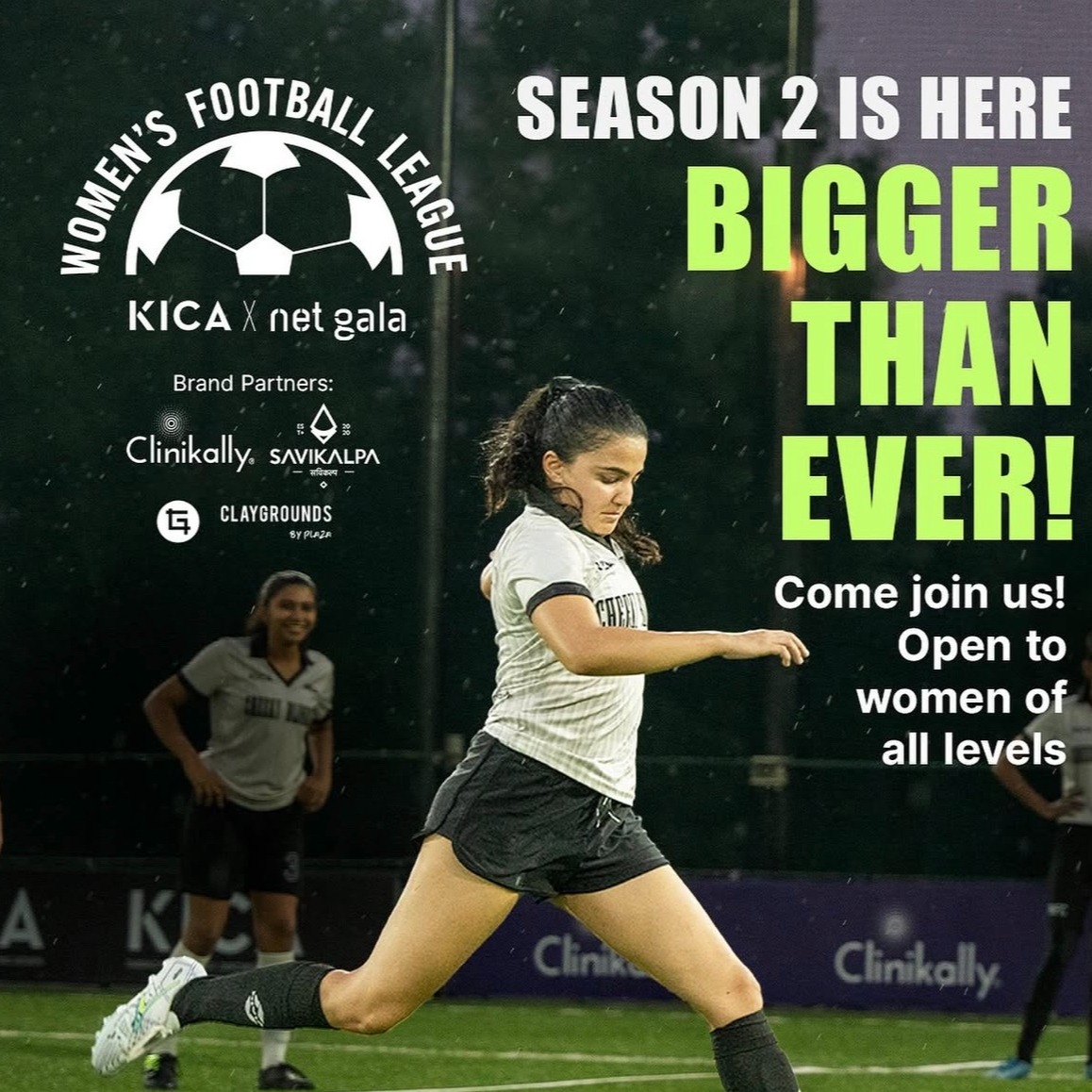 Womens football league season 2 banner image 