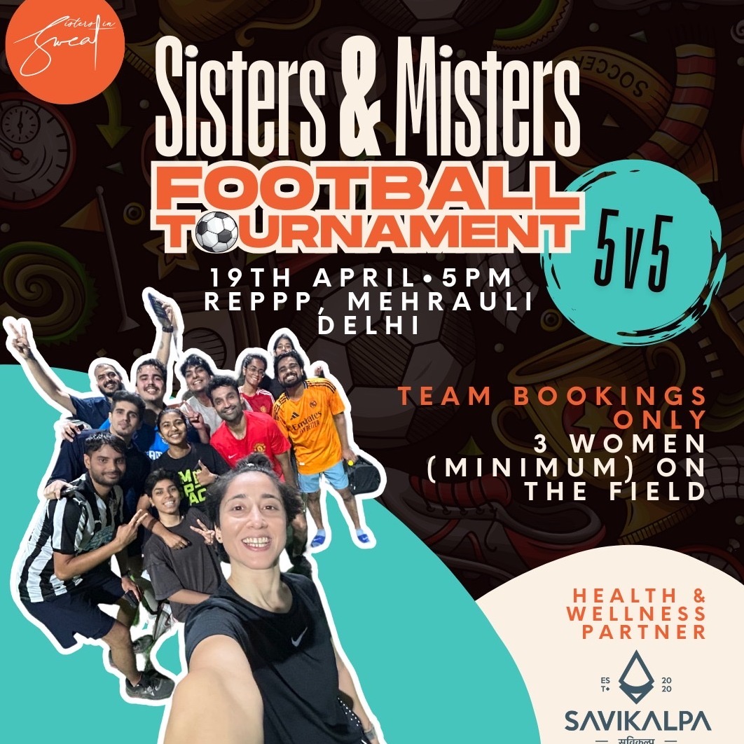 Banner image for sisters and misters football tournament