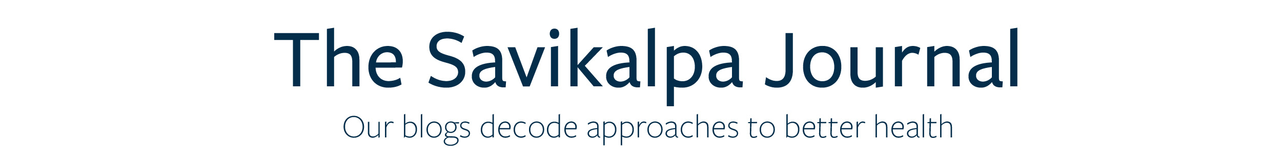 The Savikalpa Journal cover image