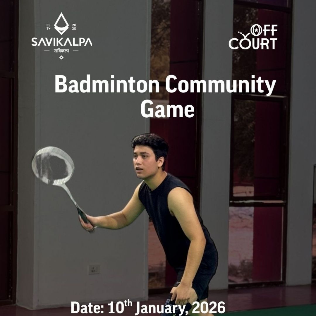 Banner image of Savikalpa sponsored Badminton Community Game at the JLN Stadium, Delhi