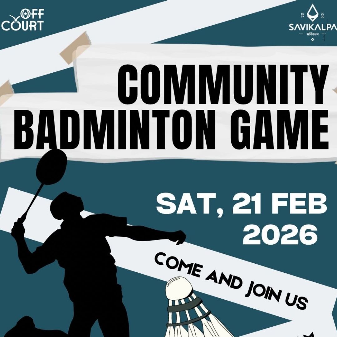 Banner image of Badminton community game sponsored by Savikalpa