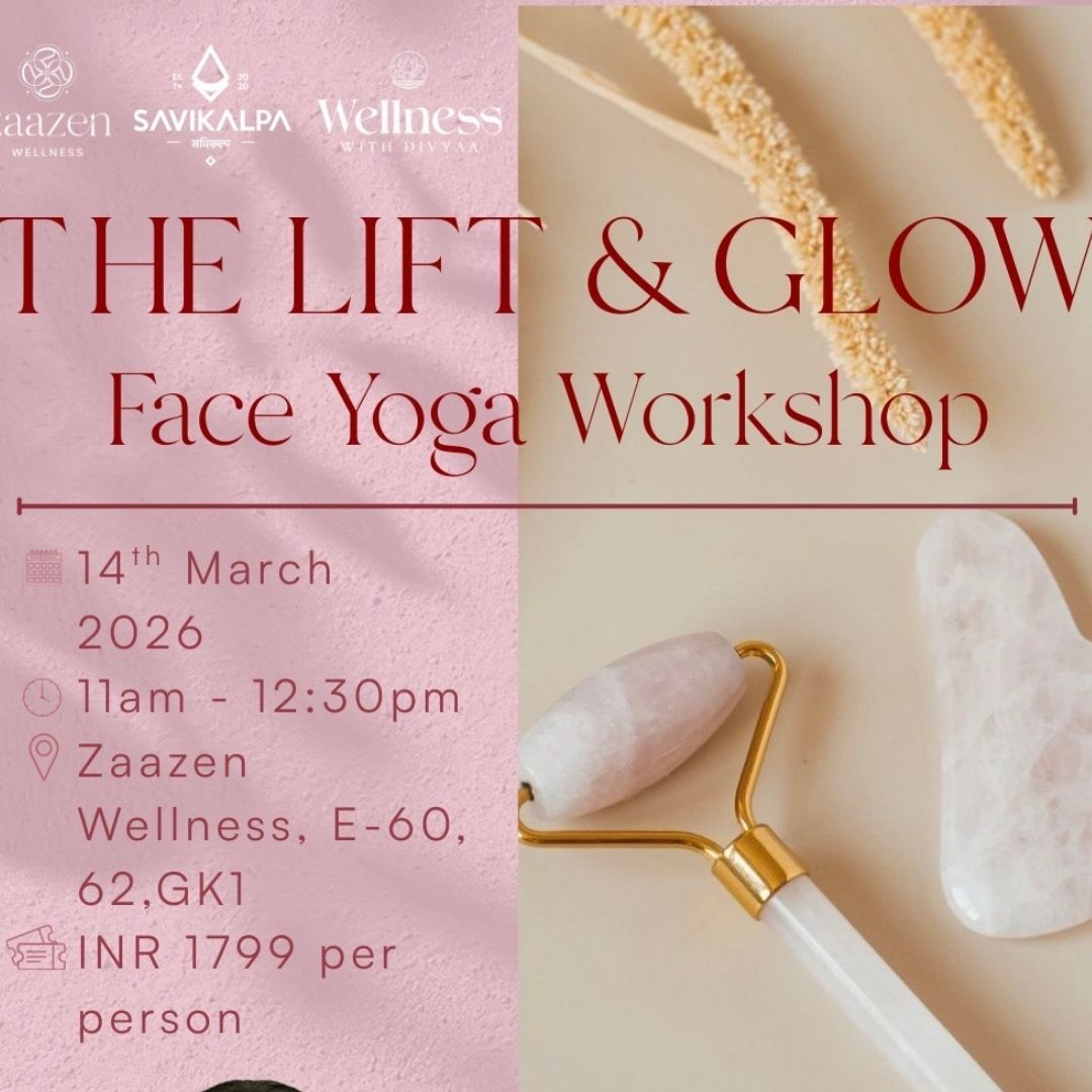 Savikalpa sponsored face yoga session at the Zaazen Wellness, GK-1
