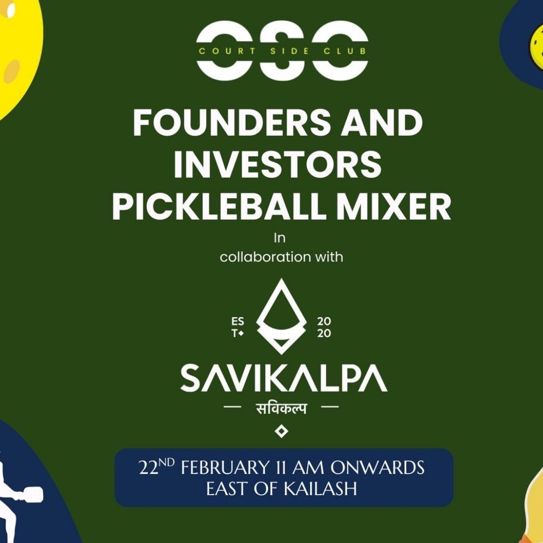 Savikalpa sponsored pickleball mixer at the East of Kailash, Delhi