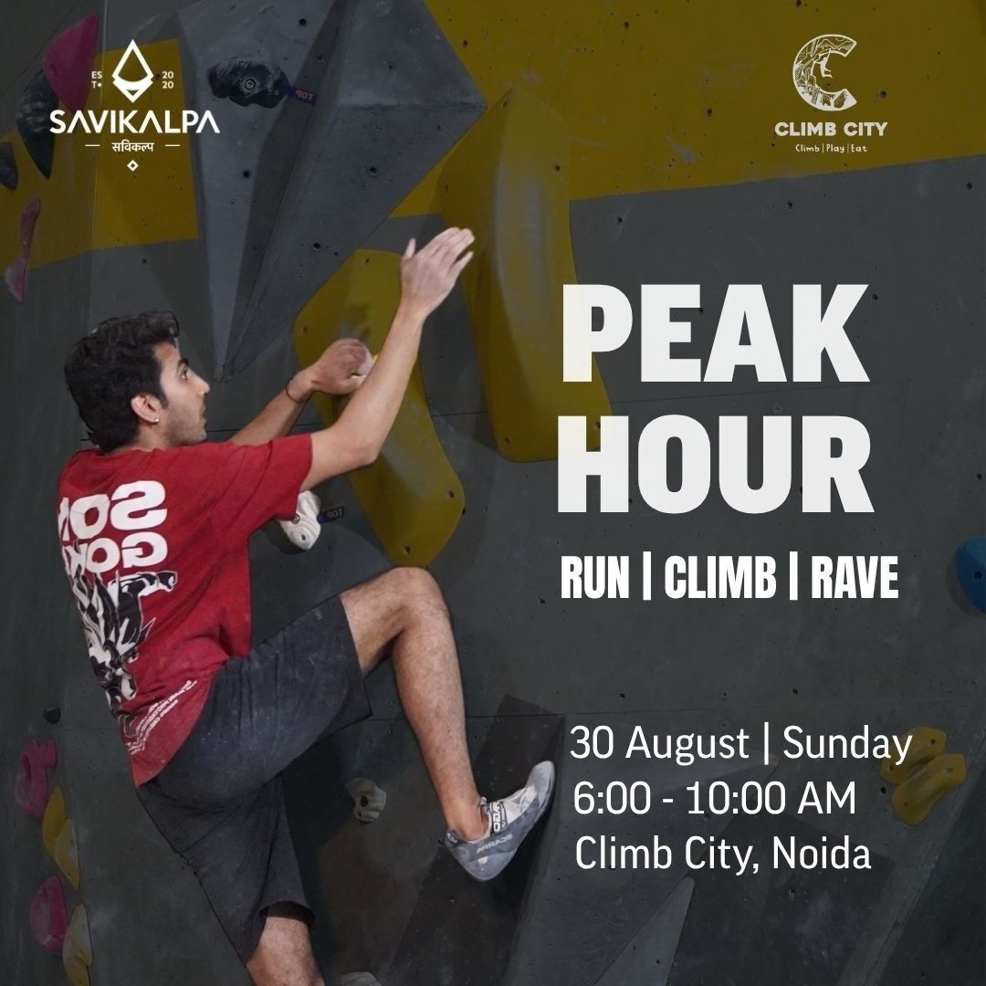 Savikalpa sponsored Peak Hour Run and Climb Rave at the Climb City.
