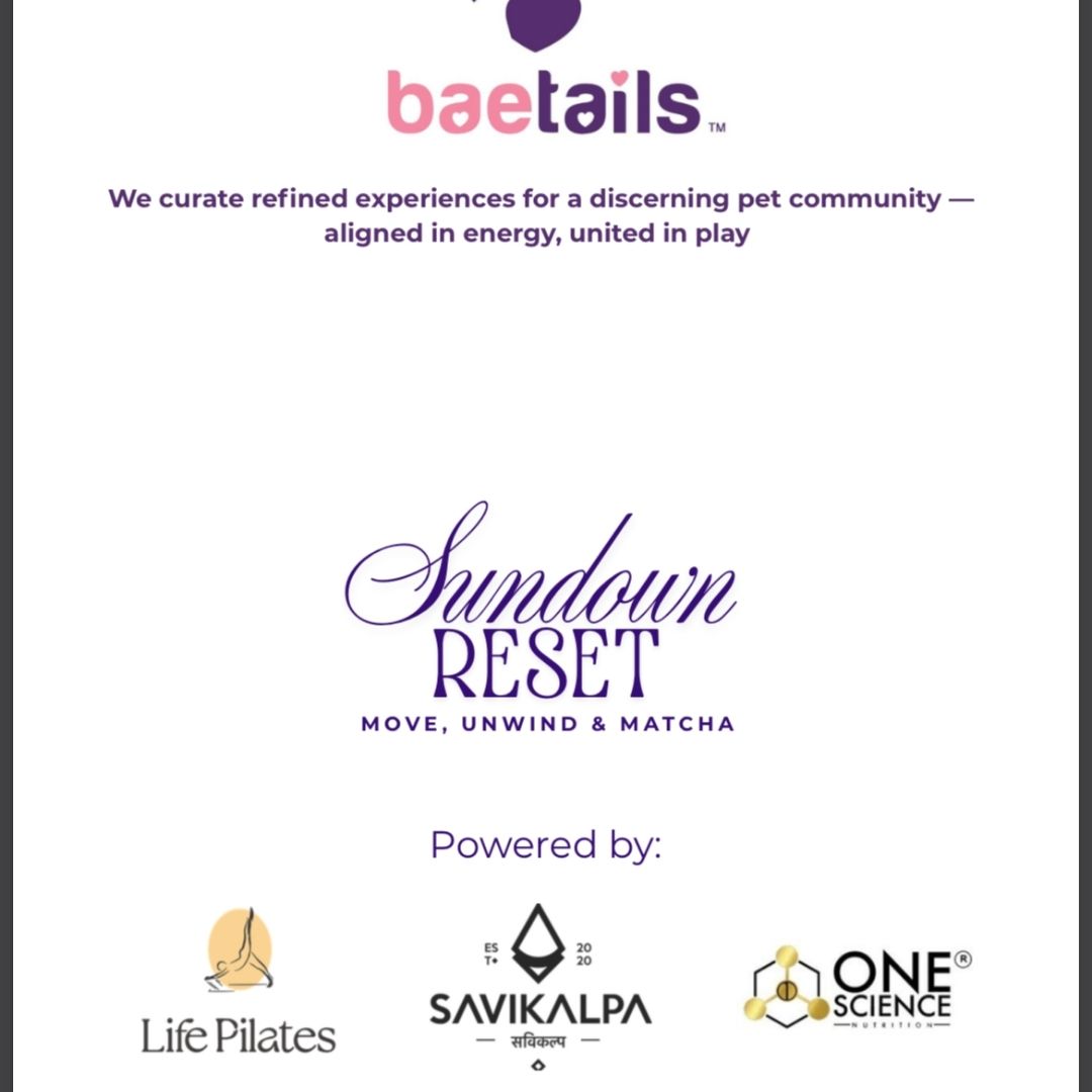 Pilates, Matcha and Puppy love at Savikalpa sponsored Sundowner reset.