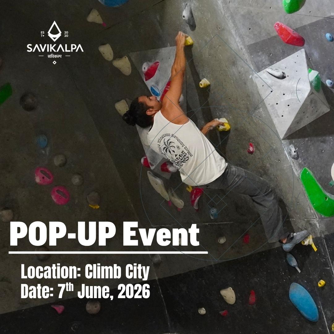 Savikalpa did a pop-up for the climbing community at climb city.