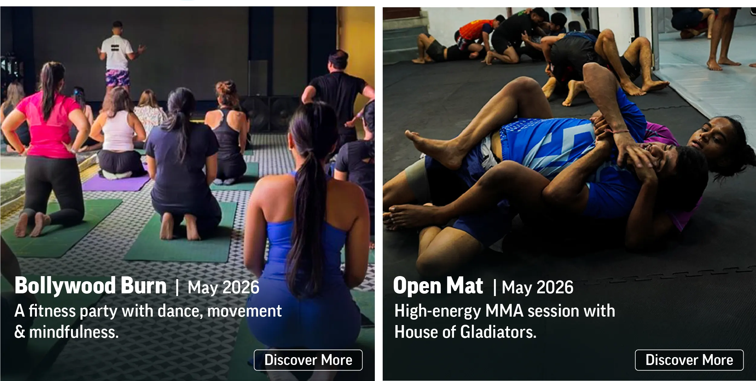Savikalpa Sansaar community newsletter for July 2026 Bollywood burn, MMA image