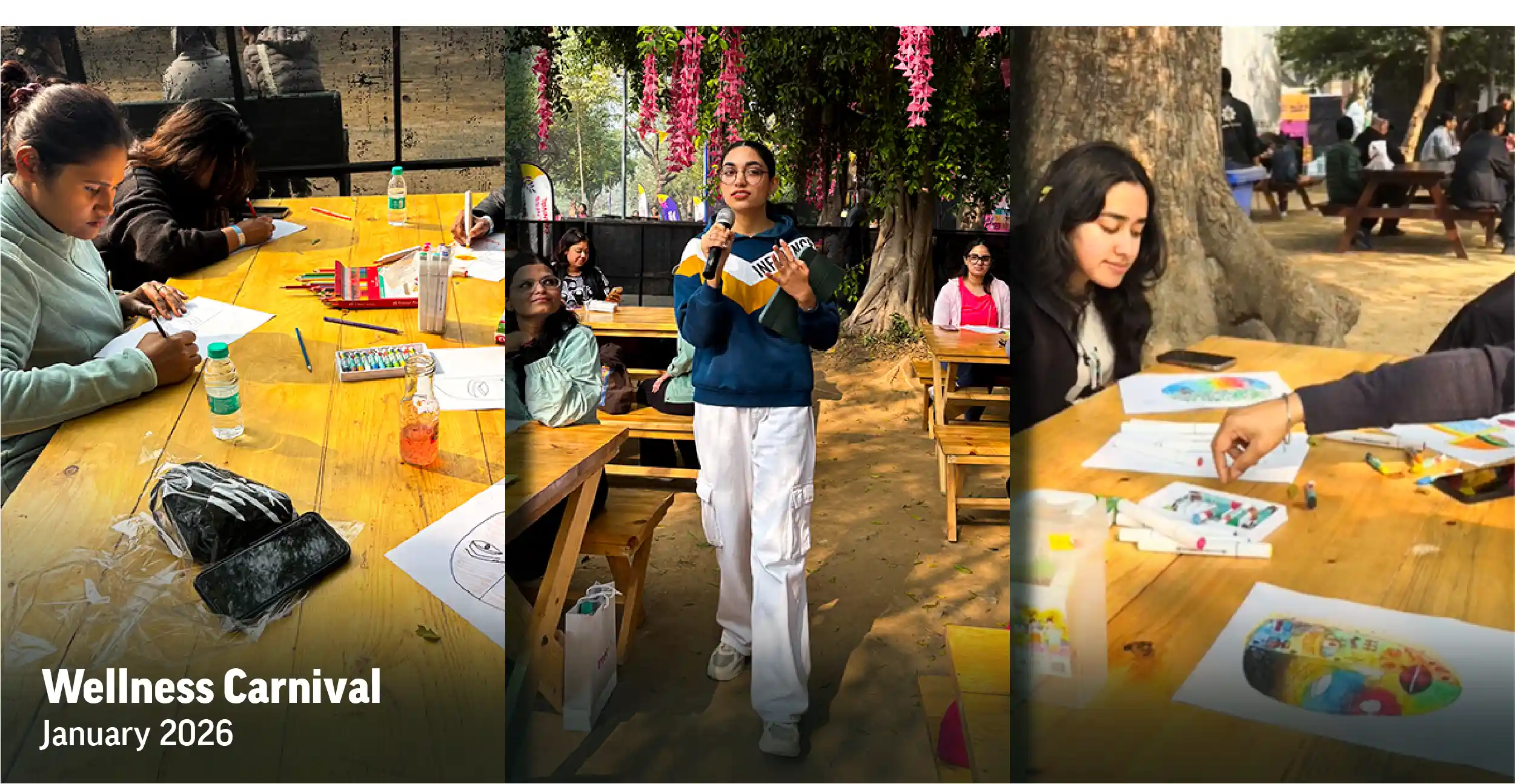 Savikalpa Sansaar - Our Community newsletter May 2026 wellness carnival images in a montage
