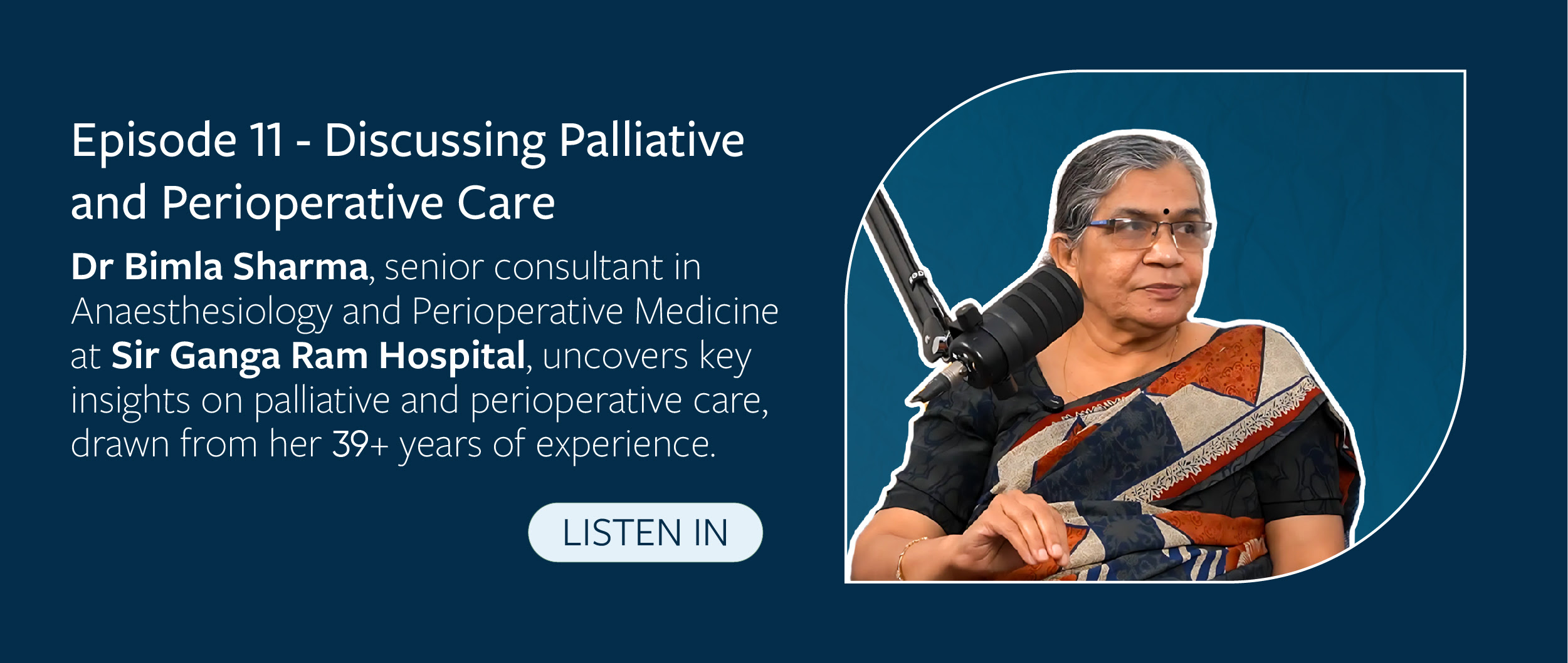 Banner image for Episode 11 savikalpa sanchaar on palliative and perioperative care