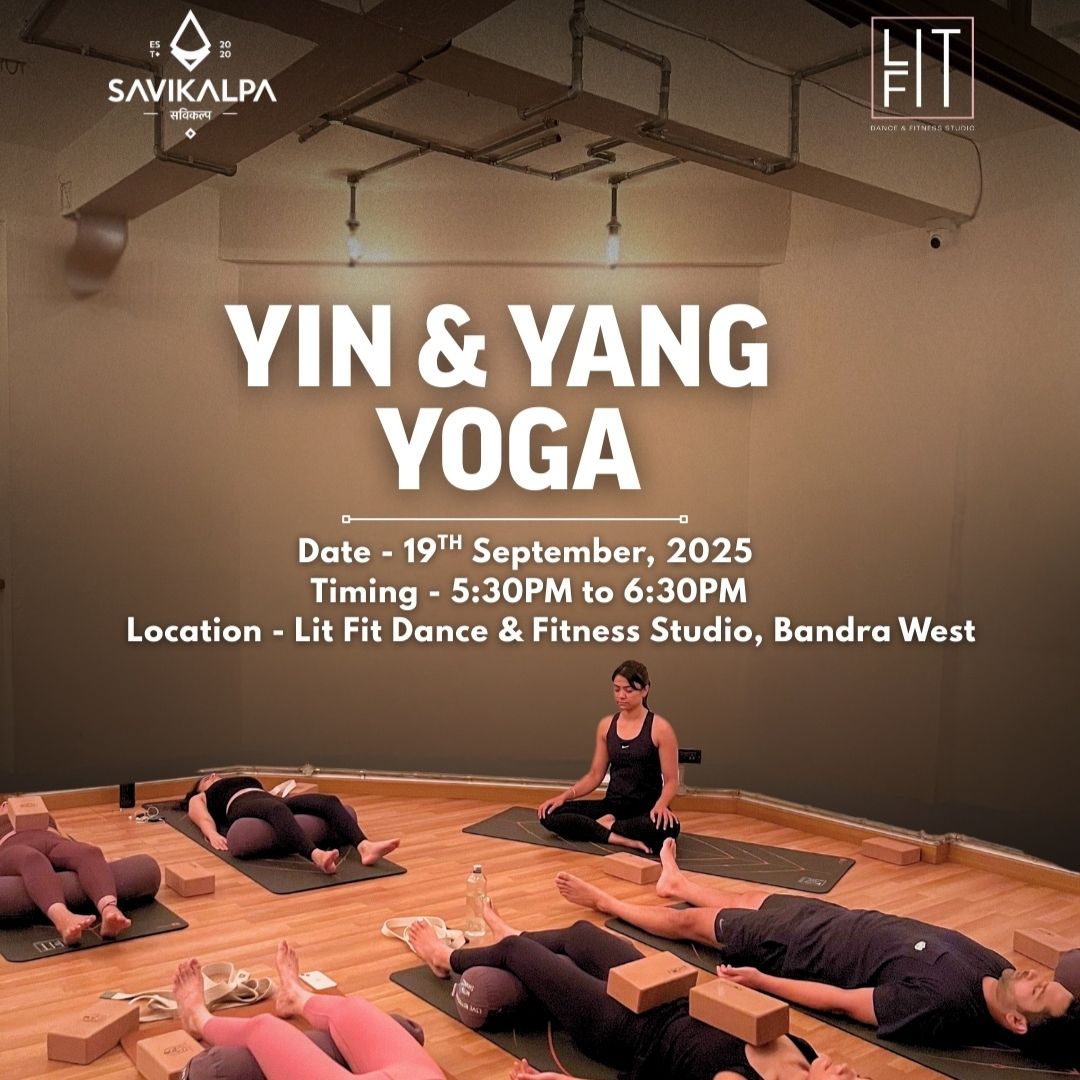 Yin and Yan yoga session at the Lit Fit Dance and Fitness Studio, Bandra west where the community experienced stillness