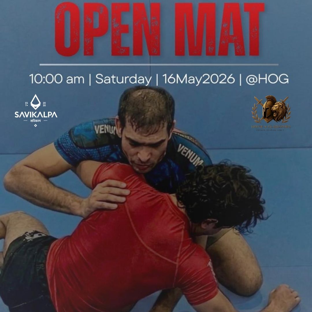 Savikalpa showed up as a recovery partner at the Open Mat evnt with House of Gladiators.