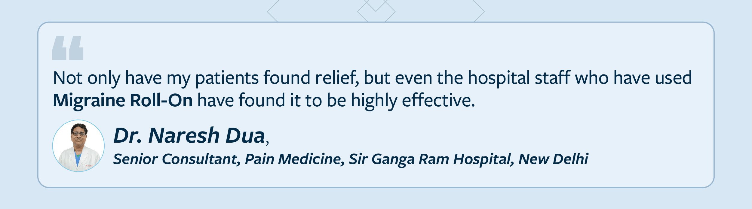 Quote by Dr Naresh Dua for December 2025 newsletter