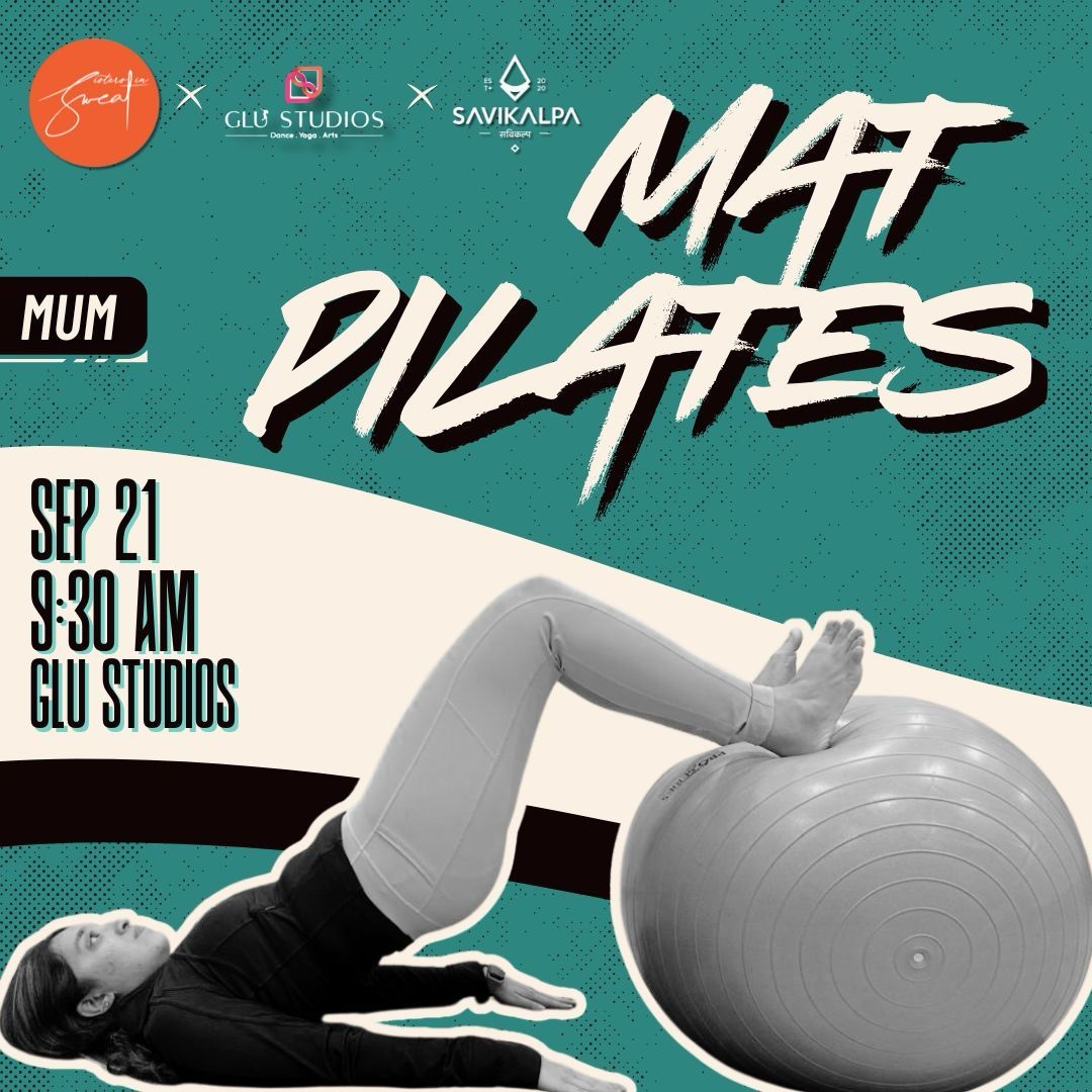 Savikalpa sponsored mat pilates session at the GLU Studio Bombay where the community practiced poses to reduce their stress