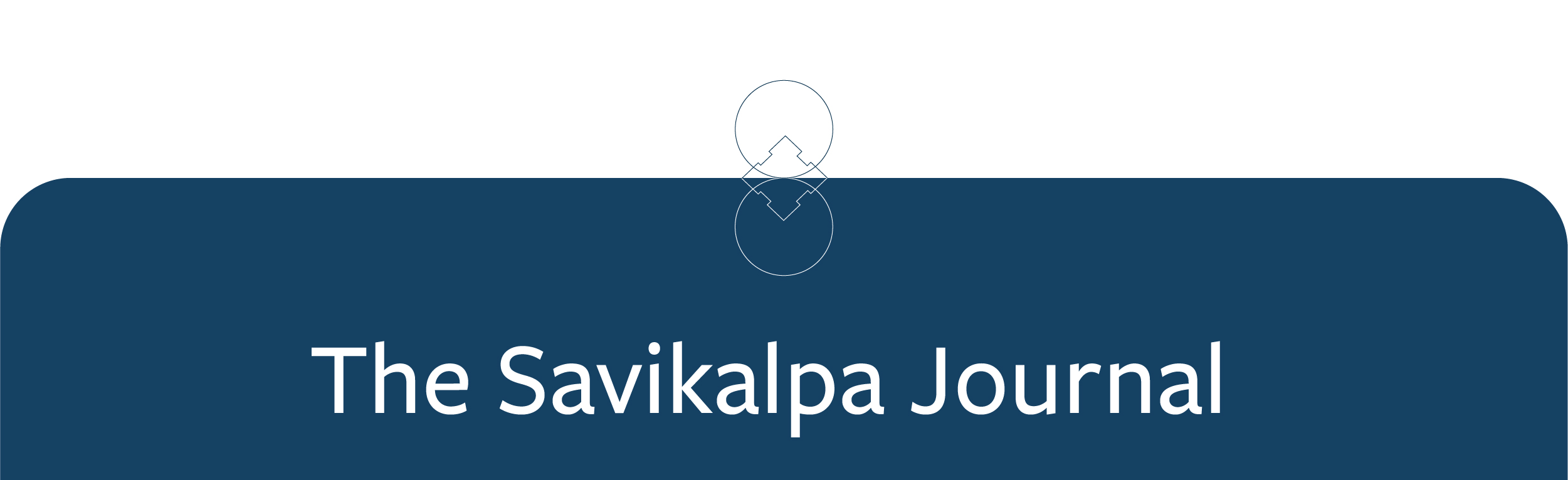 Banner image of logo of the Savikalpa Journal