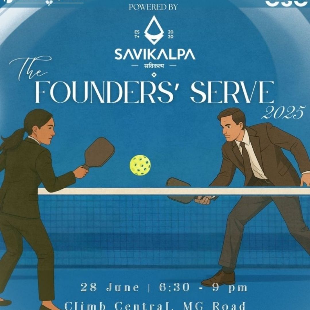 The Founders' serve event sponsered by Savikalpa where founders got a chance for networking at the climb central