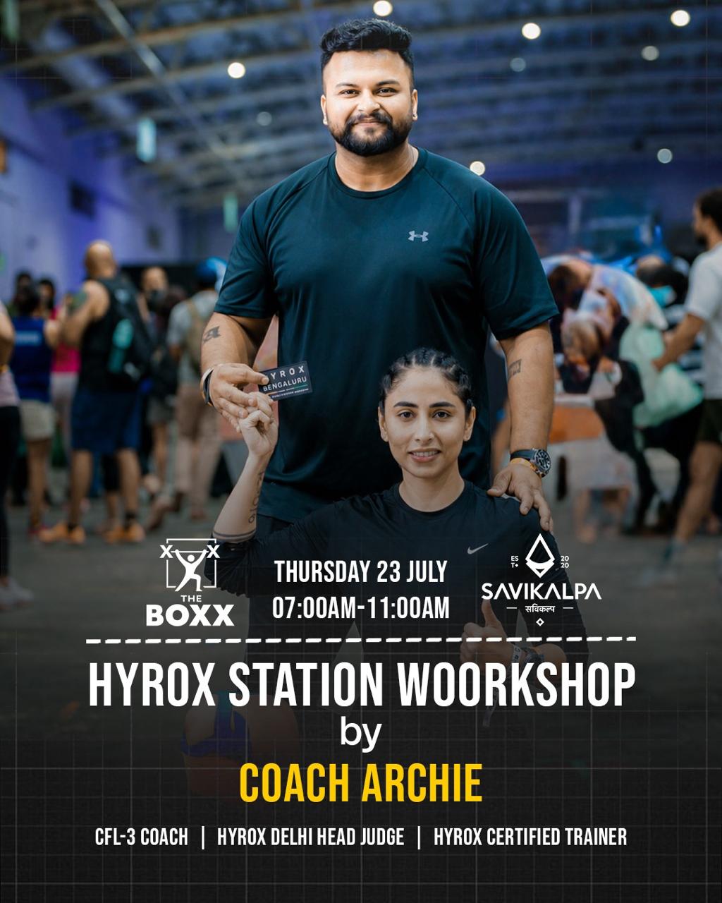 Banner image of Savikalpa sponsored Hyrox Station Workshop.