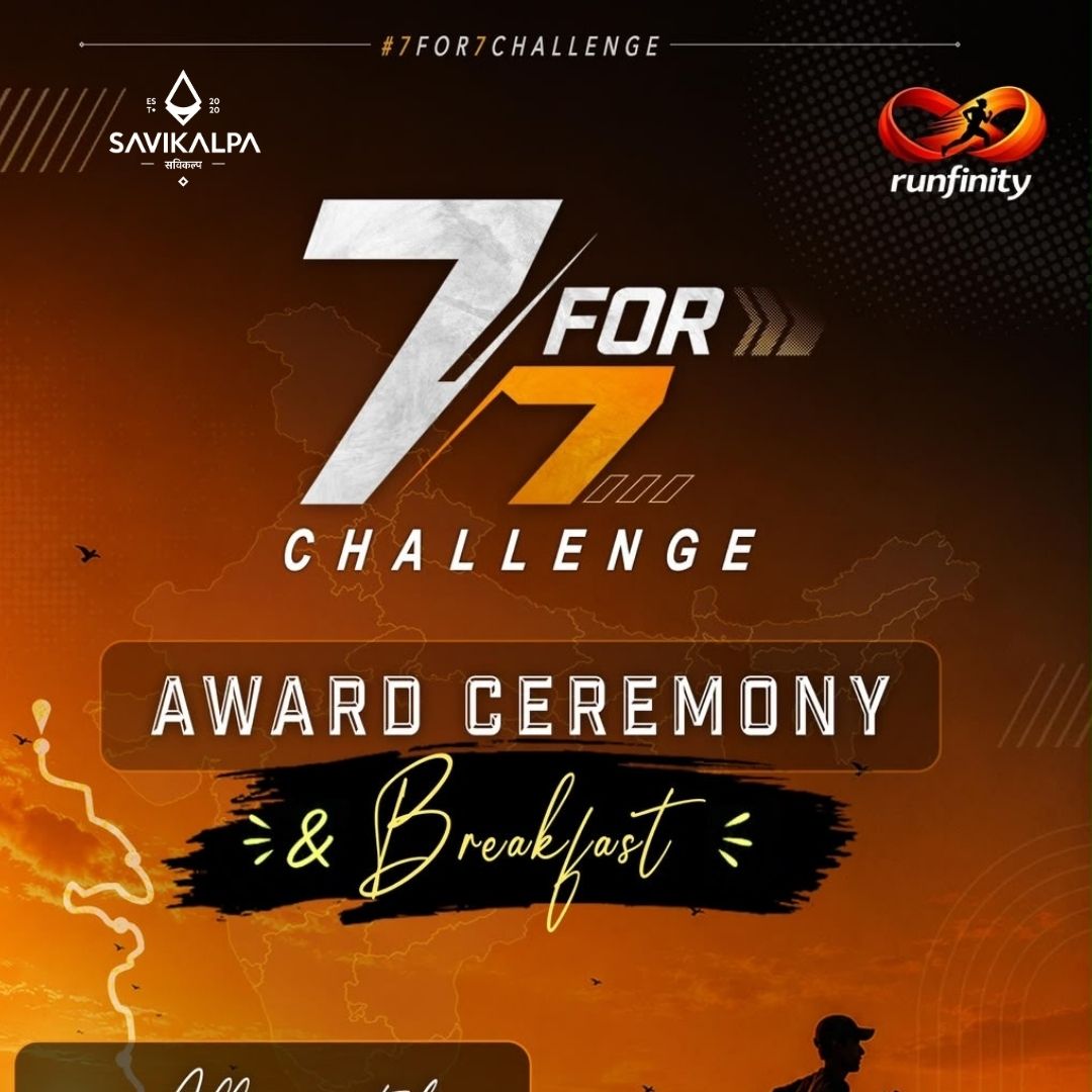 7 for 7 Challenge by Savikalpa and Runfinity at the Club house, Delhi.