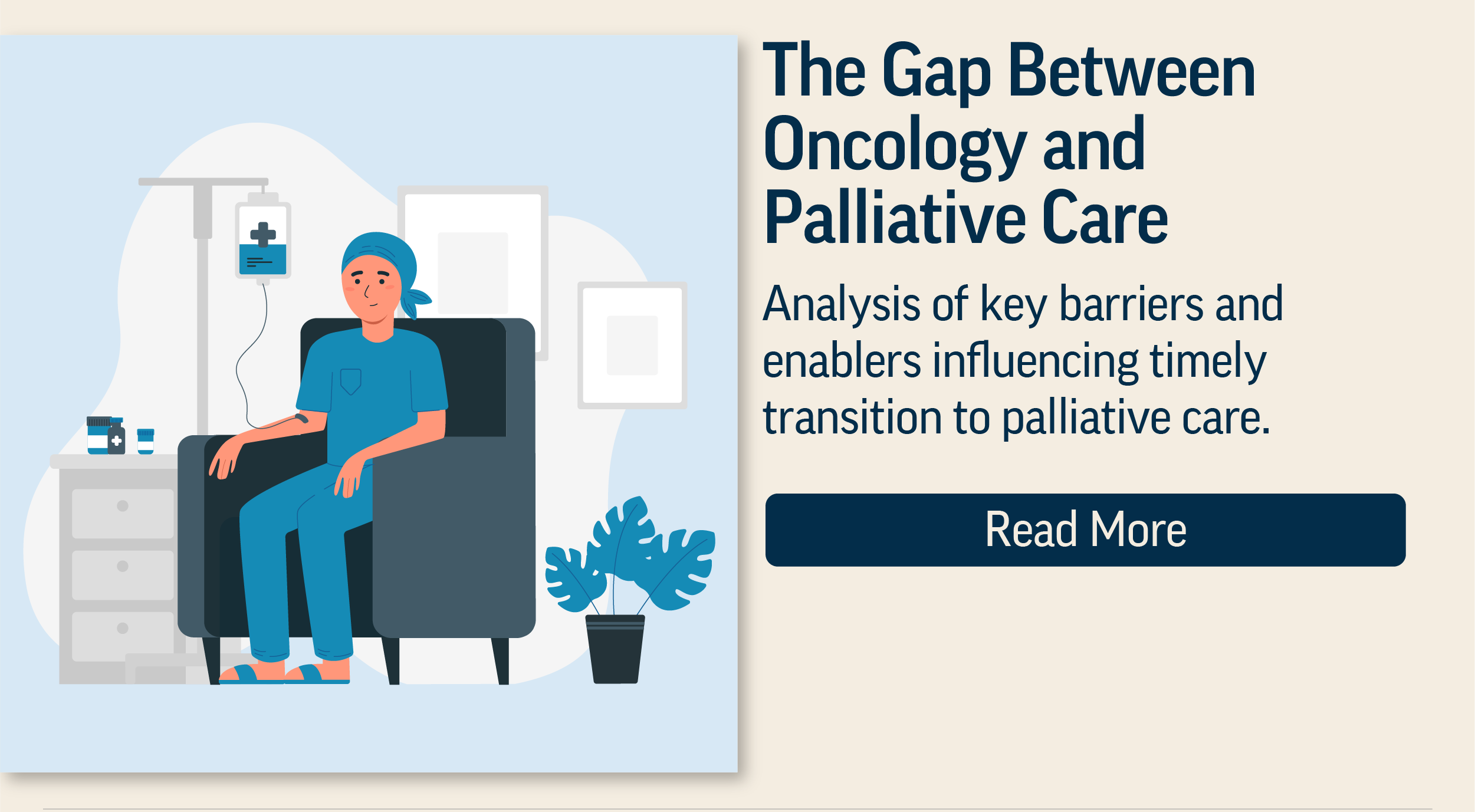 An article on gap between oncology and palliative care for newsletter May 2026