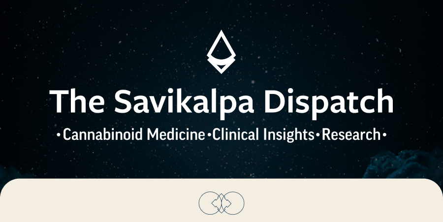 A banner image for Savikalpa Disptach newsletter for palliative care May 2026